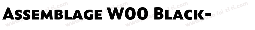 Assemblage W00 Black字体转换